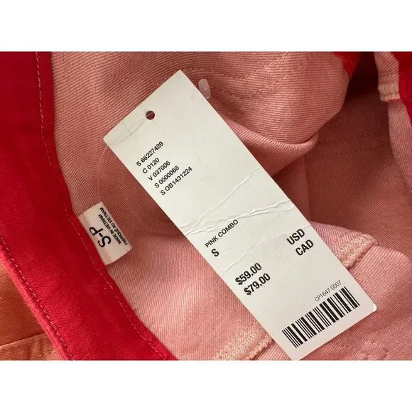 NWT Urban Outfitters BDG Cody Mini Denim Western Skirt in Pink Combo size S - Picture 4 of 5